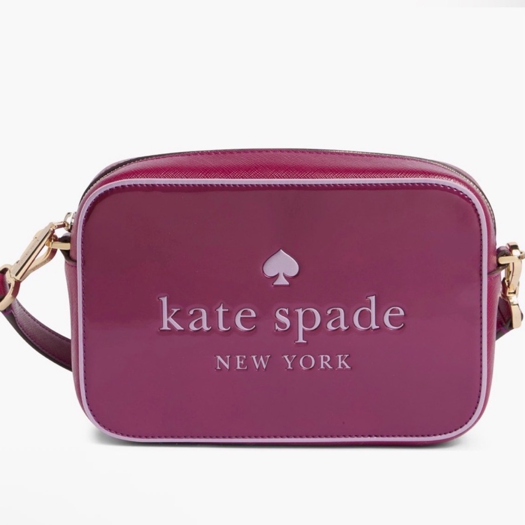 Kate Spade New York Oh Snap Mini Camera Bag. Specifically, Is Dark Raspberry